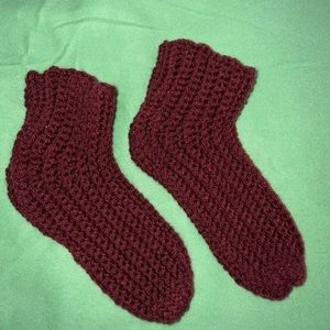 Crochet Slipper Socks